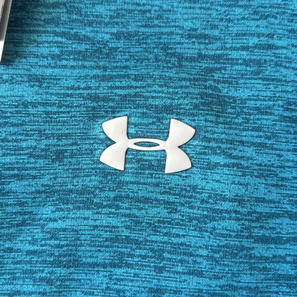 NWT Mens Under Armour Techno Teal Fleece 1/2Zip Pullover Jacket 1320745 Size XXL - Picture 6 of 12
